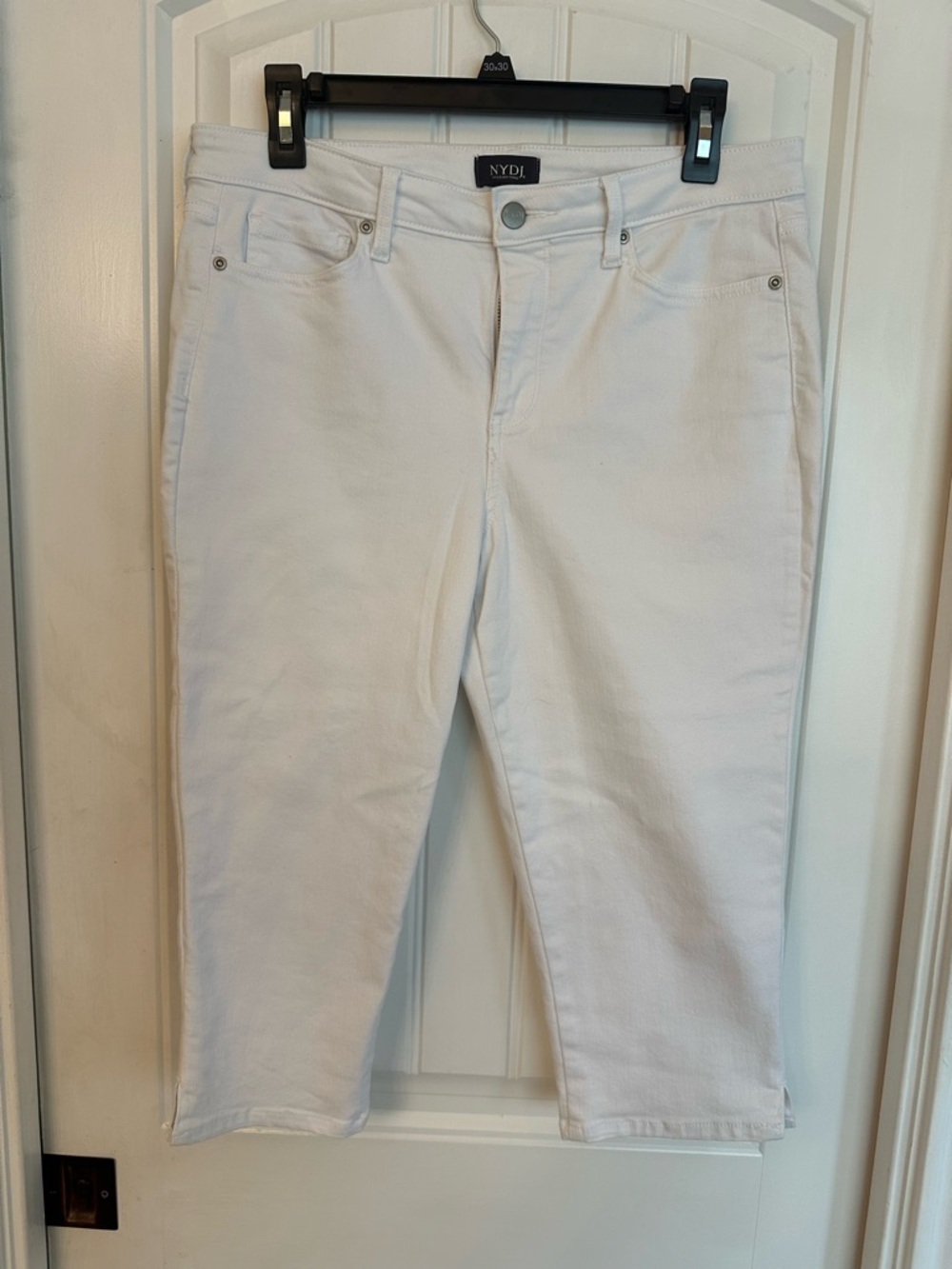 NYDJ White Ankle Crop Jeans for Women